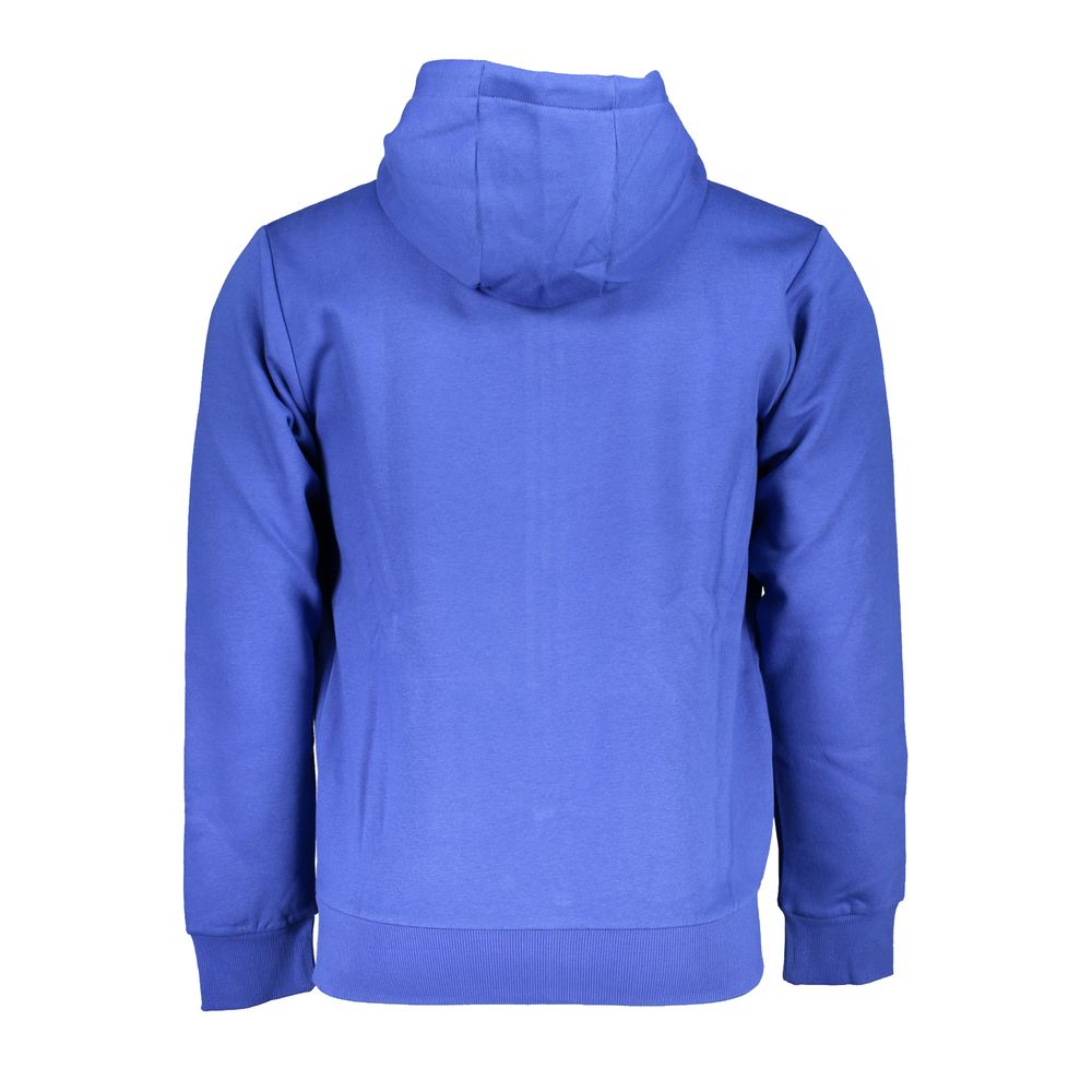 U.S. Grand Blue Cotton Men Hoodie U.S. Grand