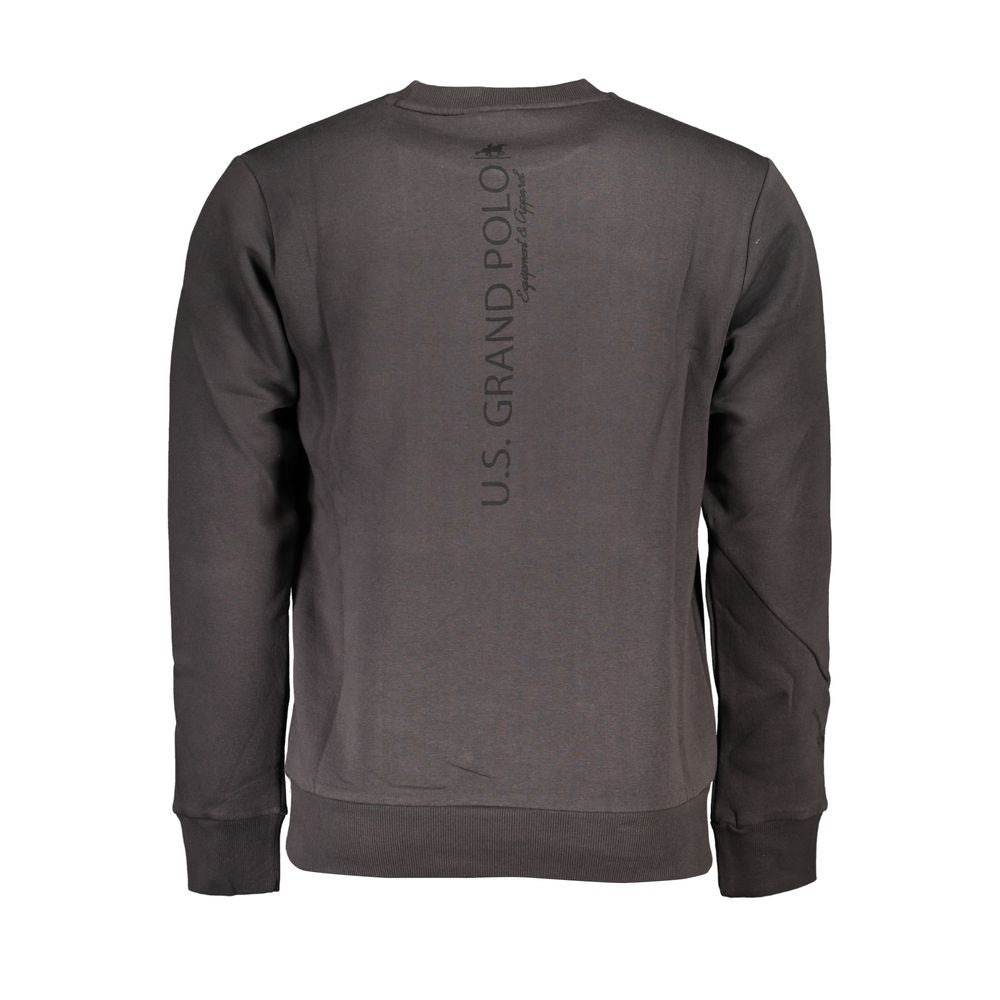 U.S. Grand Gray Cotton Men Sweatshirt U.S. Grand