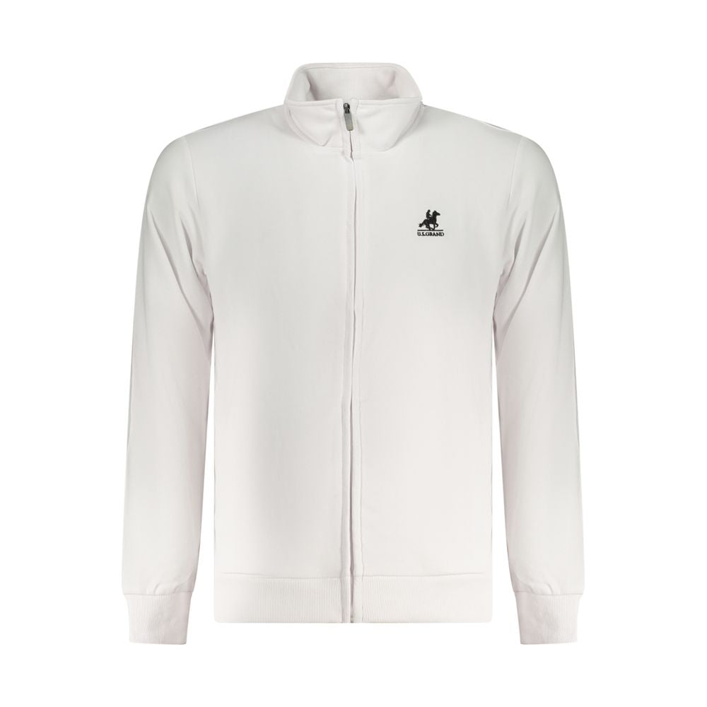 U.S. Grand White Cotton Men's Sweatshirt U.S. Grand
