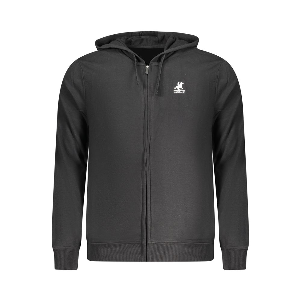 U.S. Grand Black Cotton Men's Hoodie U.S. Grand
