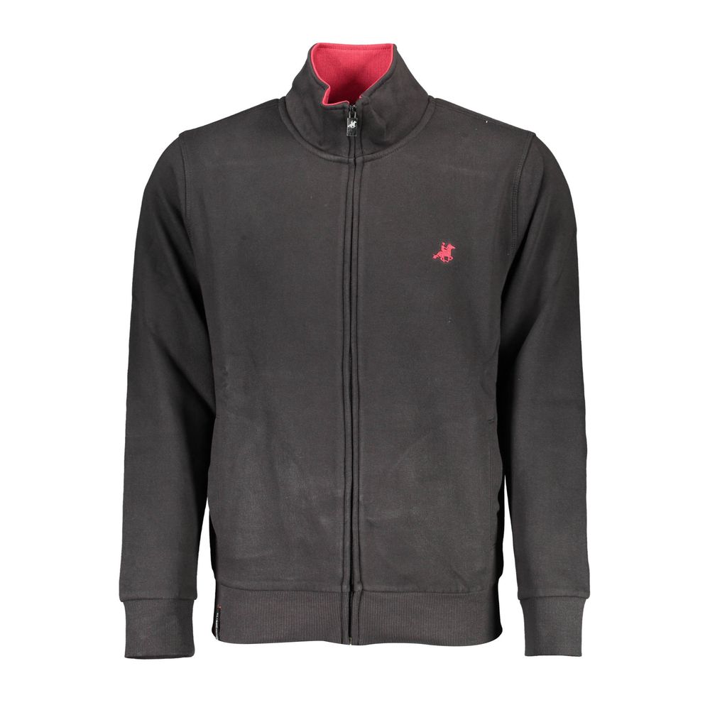 U.S. Grand Black Cotton Men Sweatshirt U.S. Grand