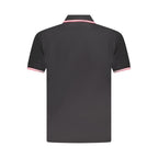 U.S. Grand Black Cotton Mens Polo Shirt U.S. Grand