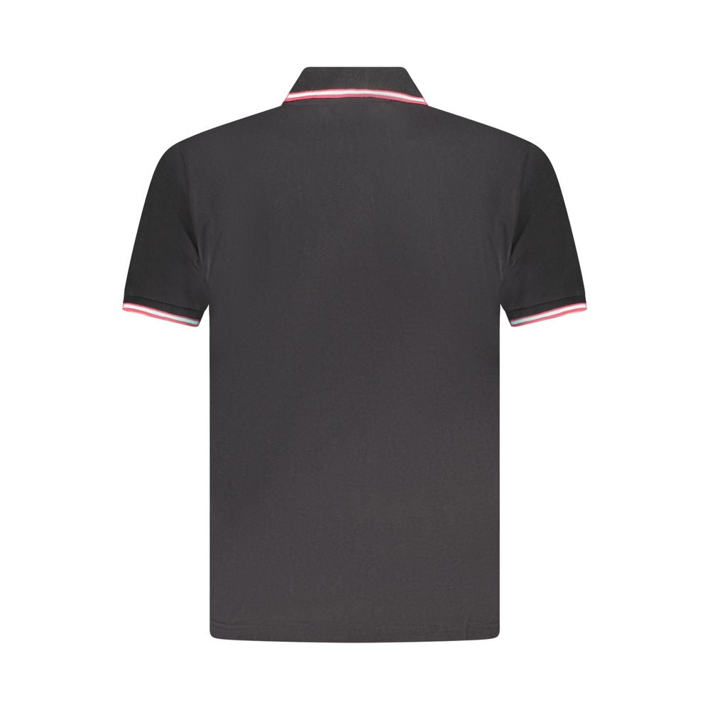 U.S. Grand Black Cotton Mens Polo Shirt U.S. Grand
