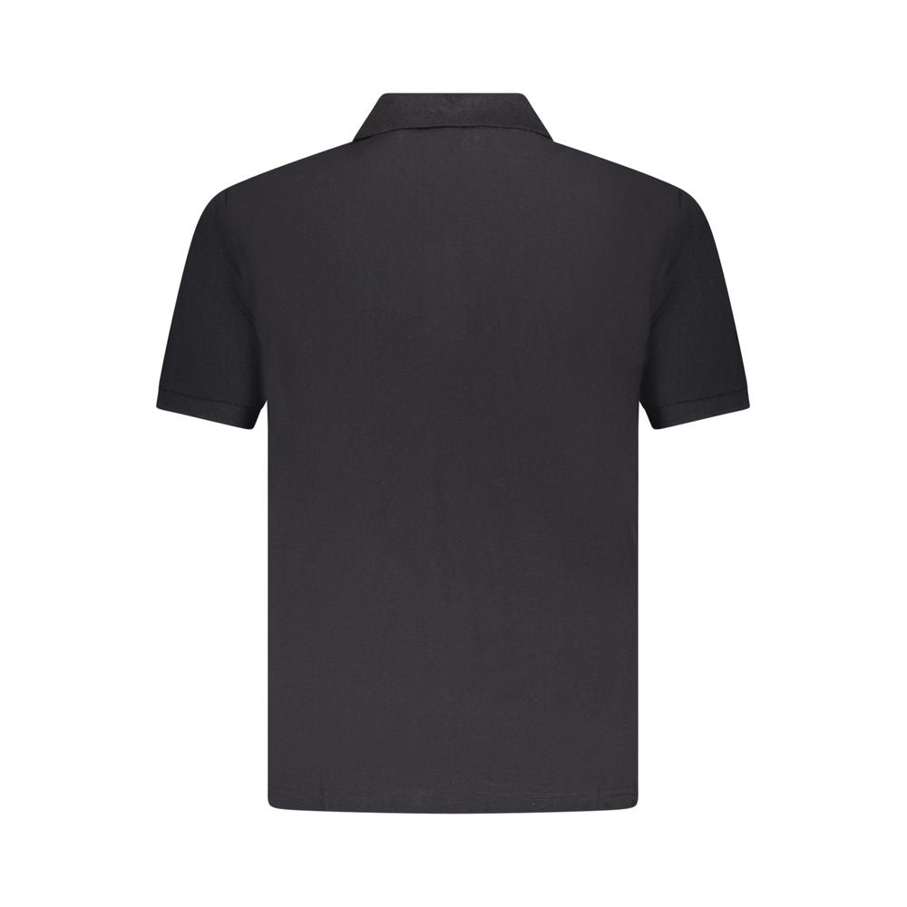 U.S. Grand Black Cotton Men Polo U.S. Grand