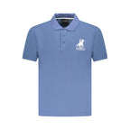 U.S. Grand Blu Cotton Men Polo U.S. Grand