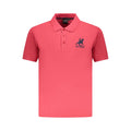 U.S. Grand Red Cotton Men Polo Shirt U.S. Grand