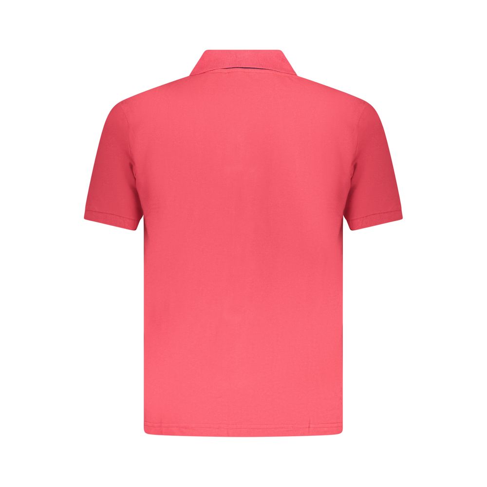 U.S. Grand Red Cotton Men Polo Shirt U.S. Grand