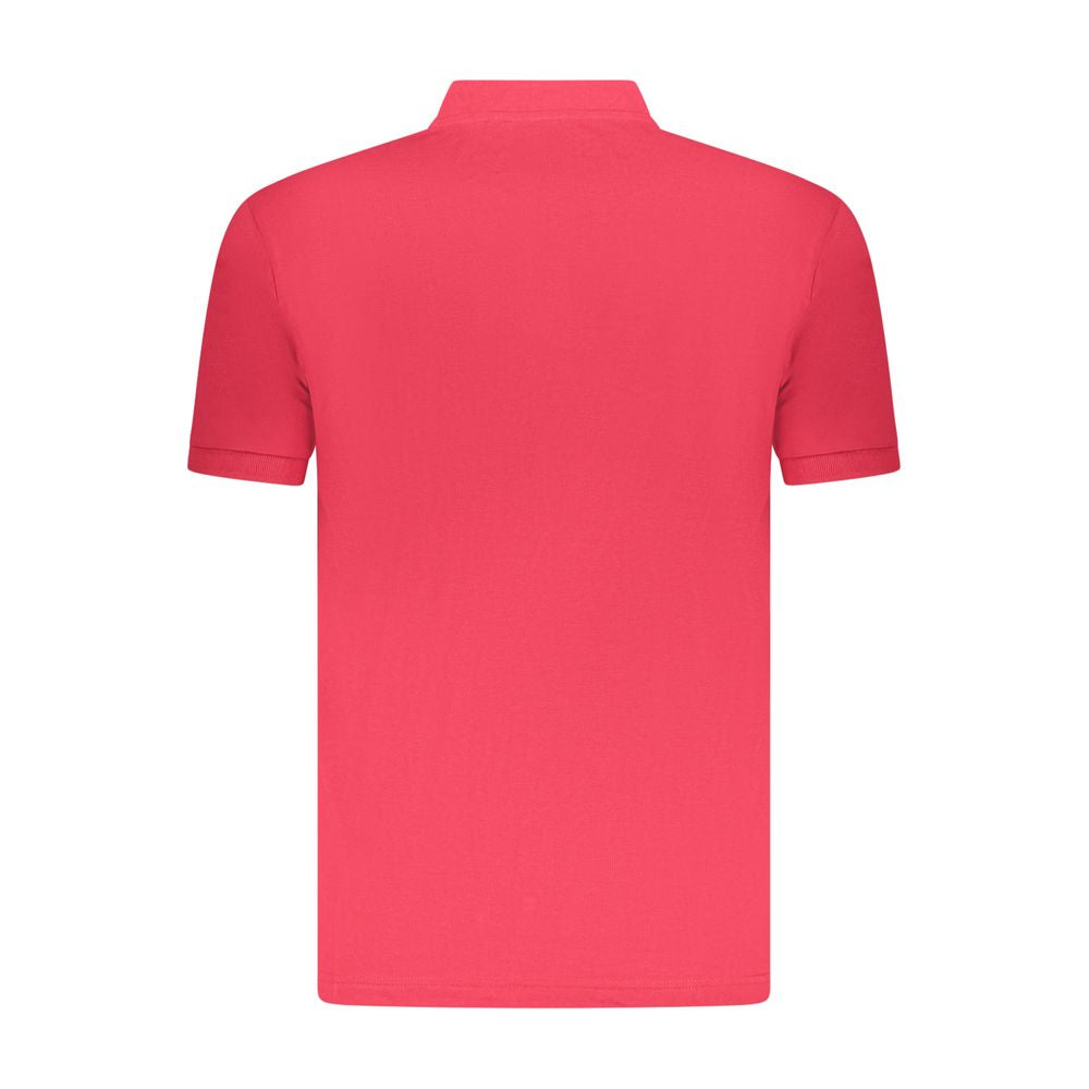 U.S. Grand Red Cotton Men Polo Shirt U.S. Grand