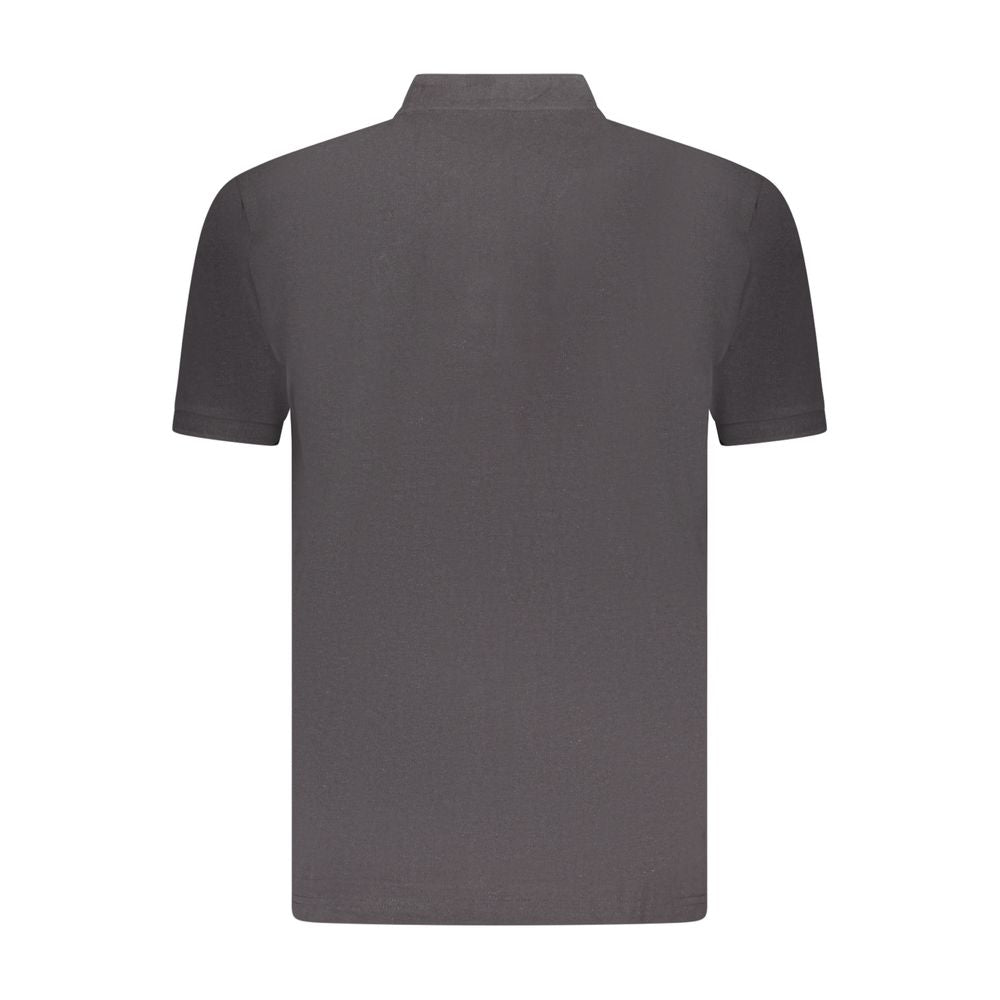 U.S. Grand Black Cotton Men Polo Shirt U.S. Grand