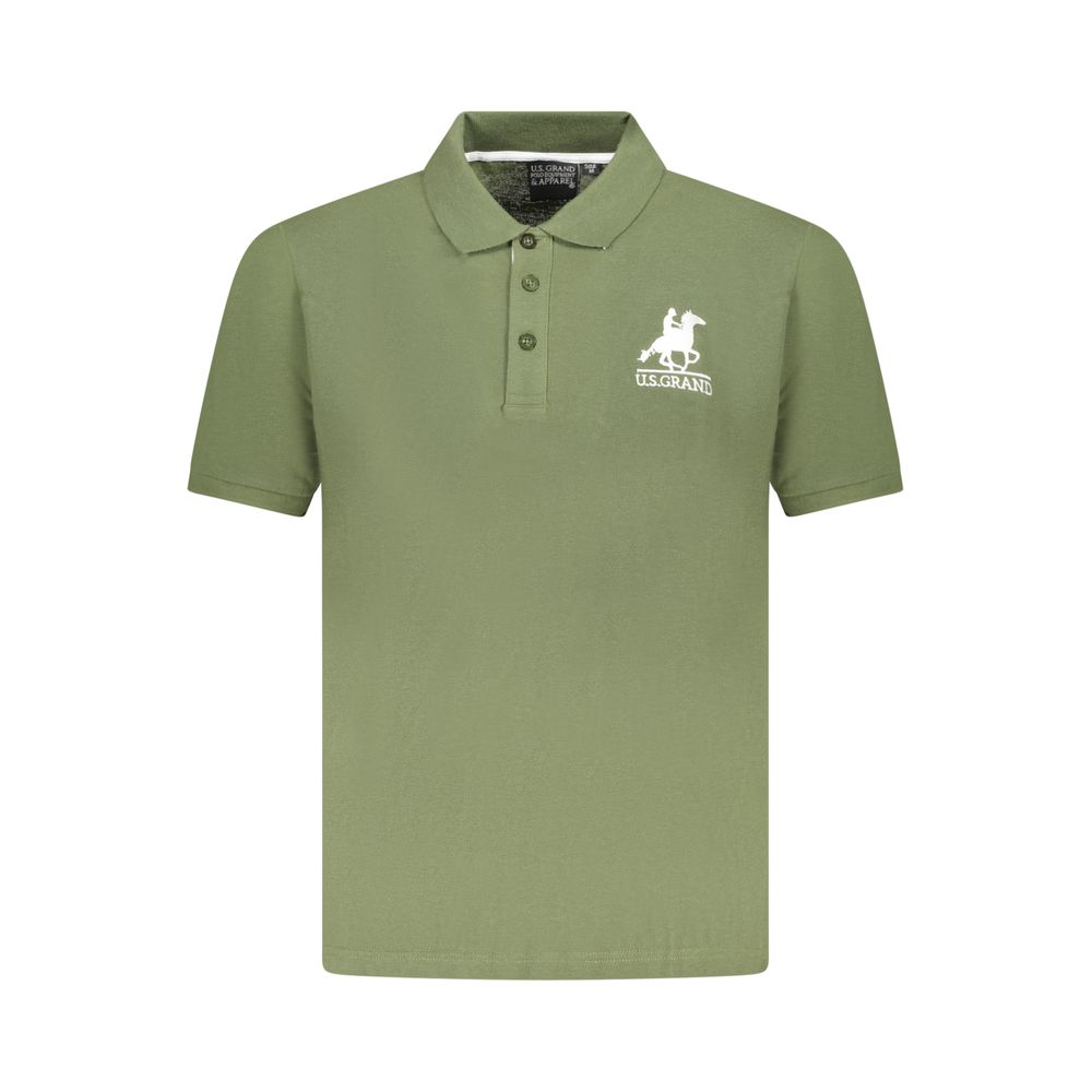 U.S. Grand Verde Cotton Men Polo Shirt U.S. Grand