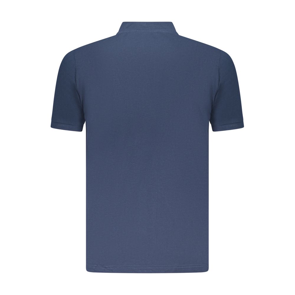 U.S. Grand Blue Cotton Men Polo U.S. Grand