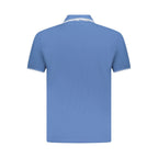 U.S. Grand Blue Cotton Men Polo Shirt U.S. Grand