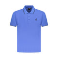 U.S. Grand Blue Cotton Mens Polo Shirt U.S. Grand
