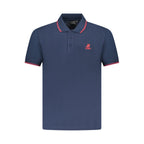 U.S. Grand Blue Cotton Mens Polo Shirt U.S. Grand