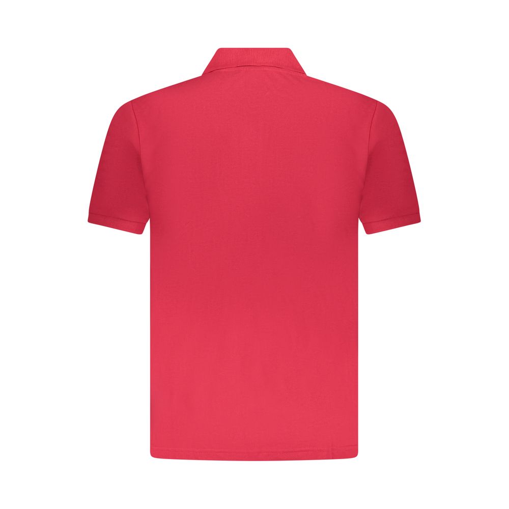 U.S. Grand Red Cotton Men Polo Shirt U.S. Grand