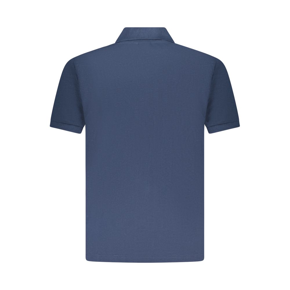 U.S. Grand Blue Cotton Men Polo Shirt U.S. Grand