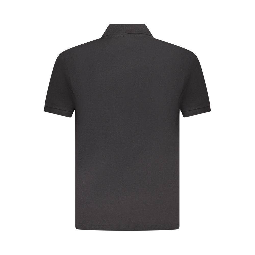U.S. Grand Black Cotton Mens Polo Shirt U.S. Grand