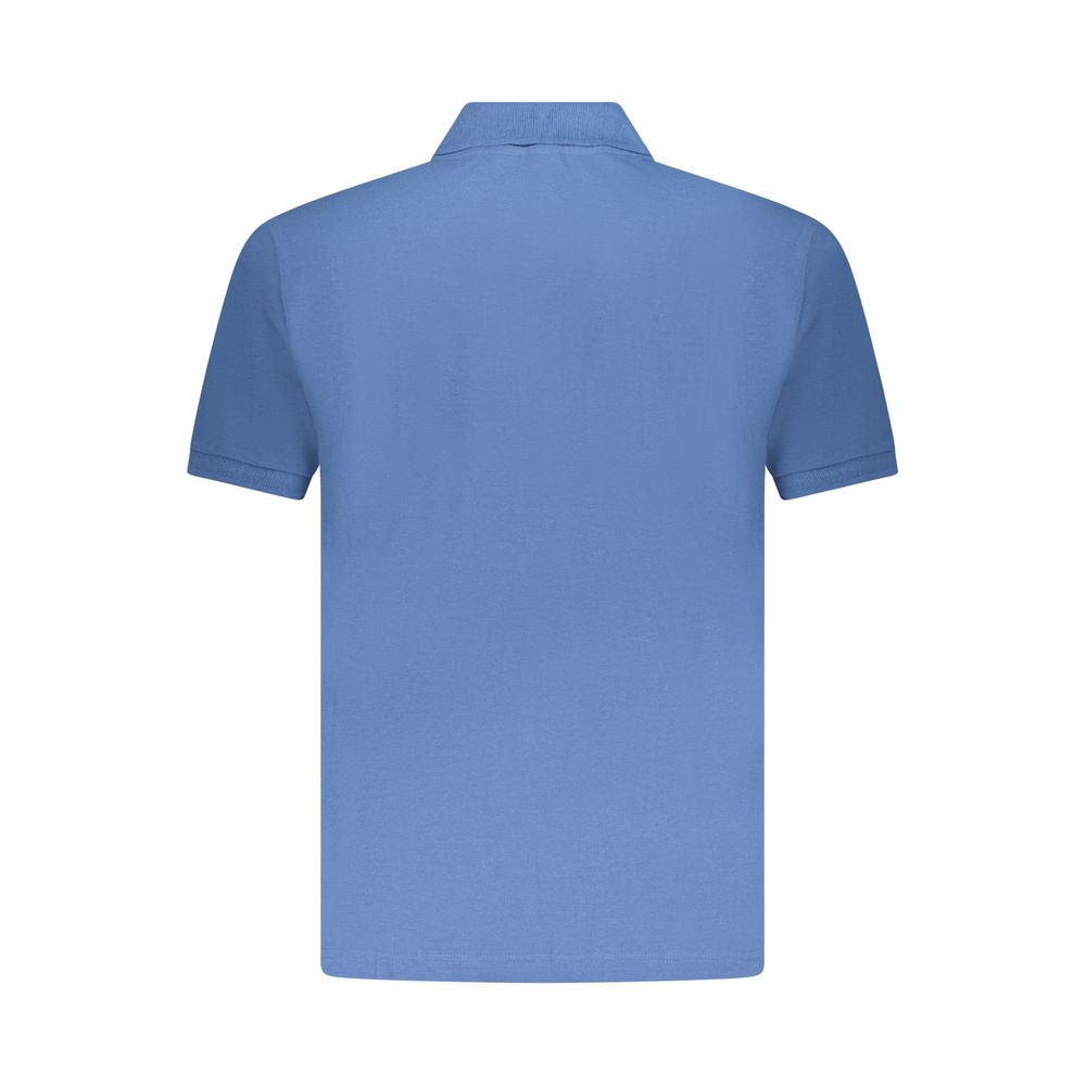 U.S. Grand Blue Cotton Men Polo Shirt U.S. Grand