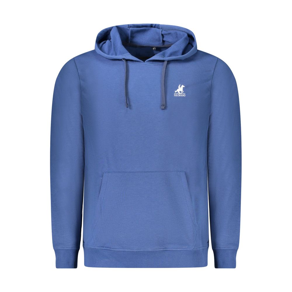 U.S. Grand Blue Cotton Men's Hoodie U.S. Grand