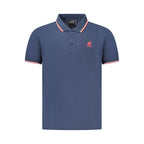 U.S. Grand Blue Cotton Men Polo U.S. Grand