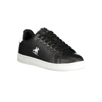 U.S. Grand Black Polyurethane Men Sneaker U.S. Grand