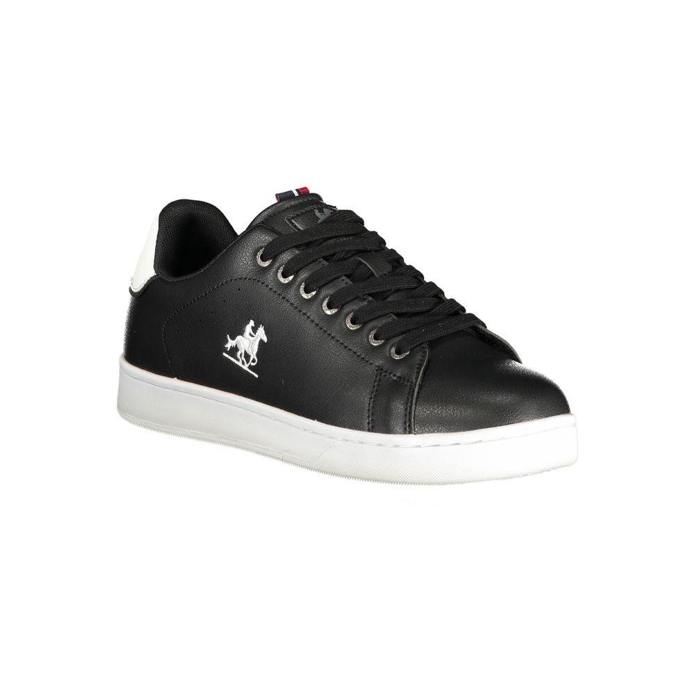 U.S. Grand Black Polyurethane Men Sneaker U.S. Grand
