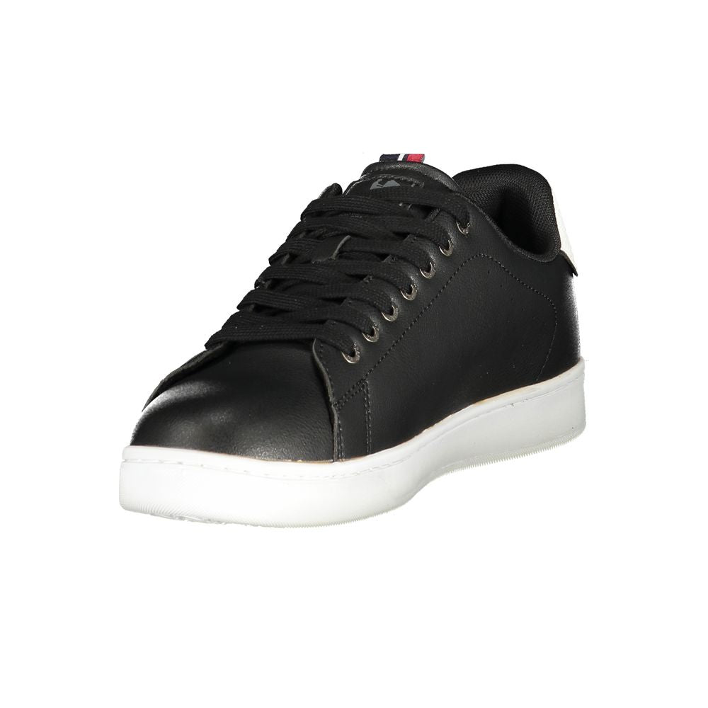 U.S. Grand Black Polyurethane Men Sneaker U.S. Grand