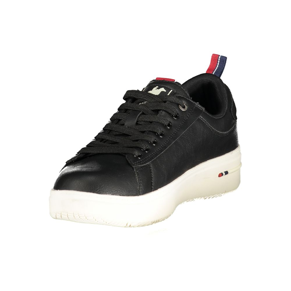 U.S. Grand Black Polyurethane Men Sneaker U.S. Grand