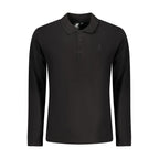 U.S. Grand Black Cotton Men Polo Shirt U.S. Grand