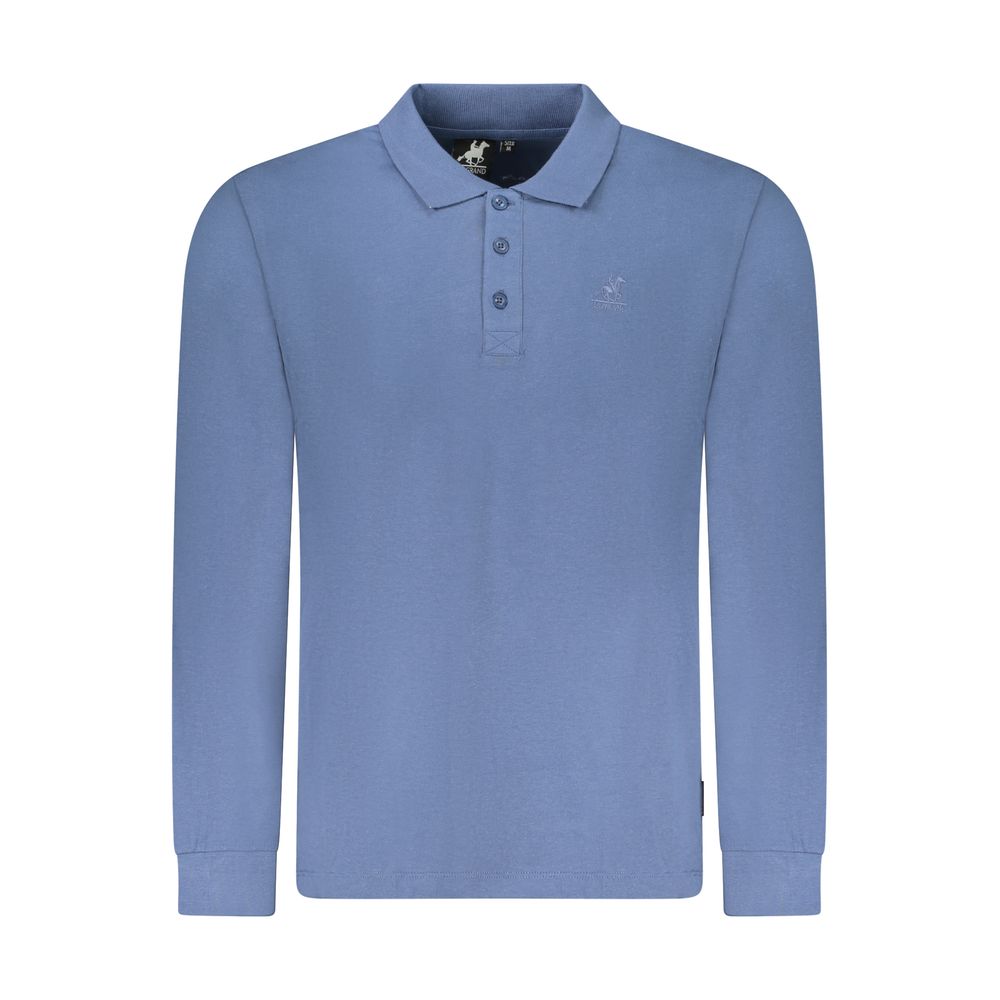 U.S. Grand Blue Cotton Men's Polo Shirt U.S. Grand