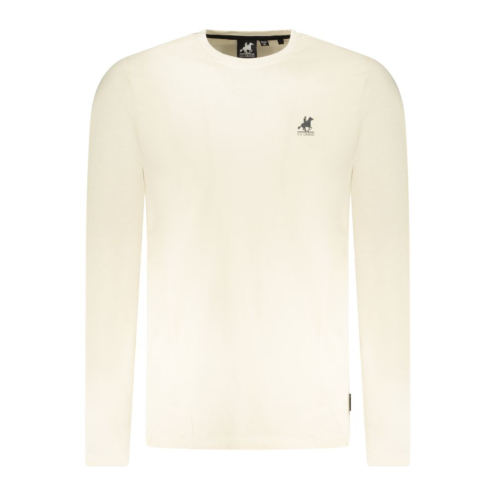 U.S. Grand Beige Cotton Men T-Shirt U.S. Grand