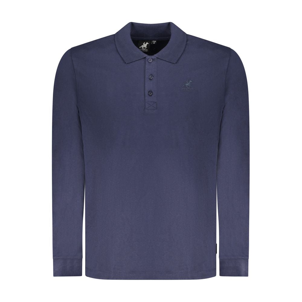 U.S. Grand Blu Cotton Men Polo U.S. Grand
