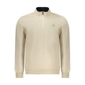 U.S. Grand Beige Polyester Men Sweatshirt U.S. Grand