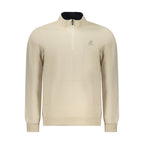 U.S. Grand Beige Polyester Men Sweatshirt U.S. Grand