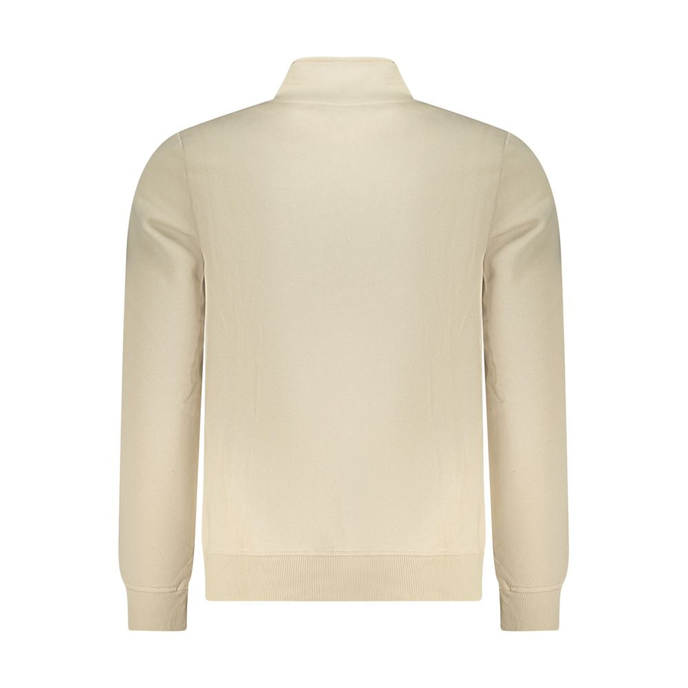 U.S. Grand Beige Polyester Men Sweatshirt U.S. Grand