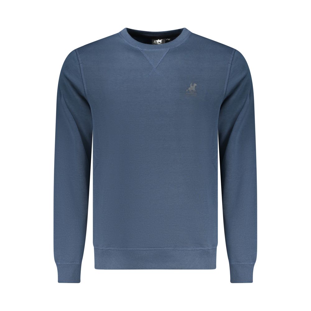 U.S. Grand Blue Polyester Men Sweatshirt U.S. Grand