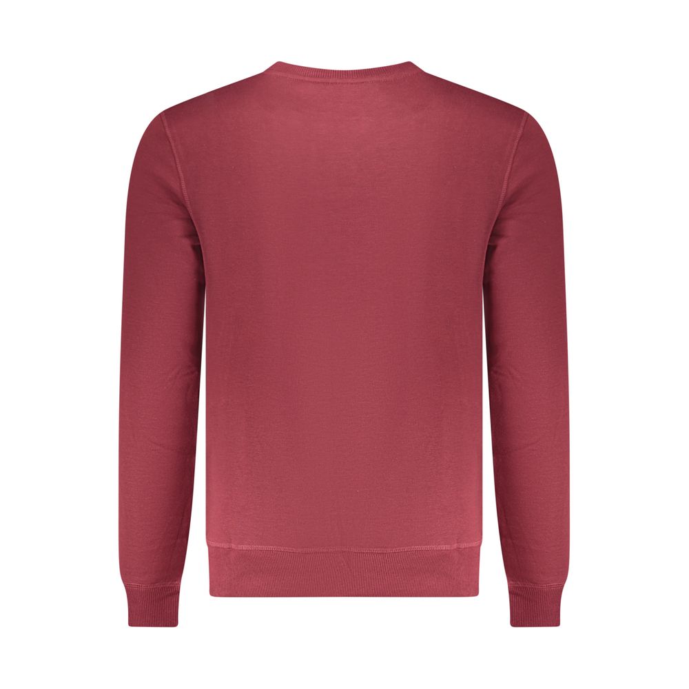 U.S. Grand Red Polyester Men Sweatshirt U.S. Grand