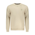 U.S. Grand Beige Polyester Men Sweatshirt U.S. Grand