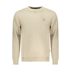 U.S. Grand Beige Polyester Men Sweatshirt U.S. Grand