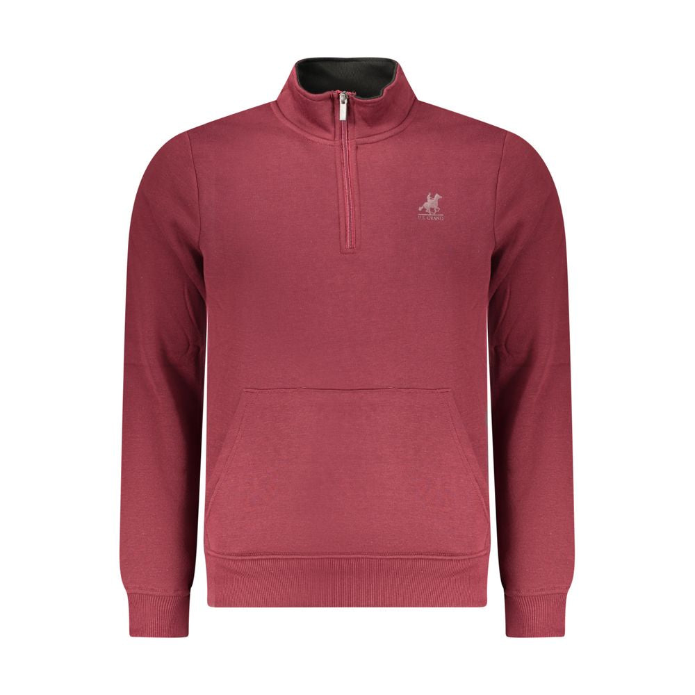 U.S. Grand Red Polyester Mens Sweatshirt U.S. Grand