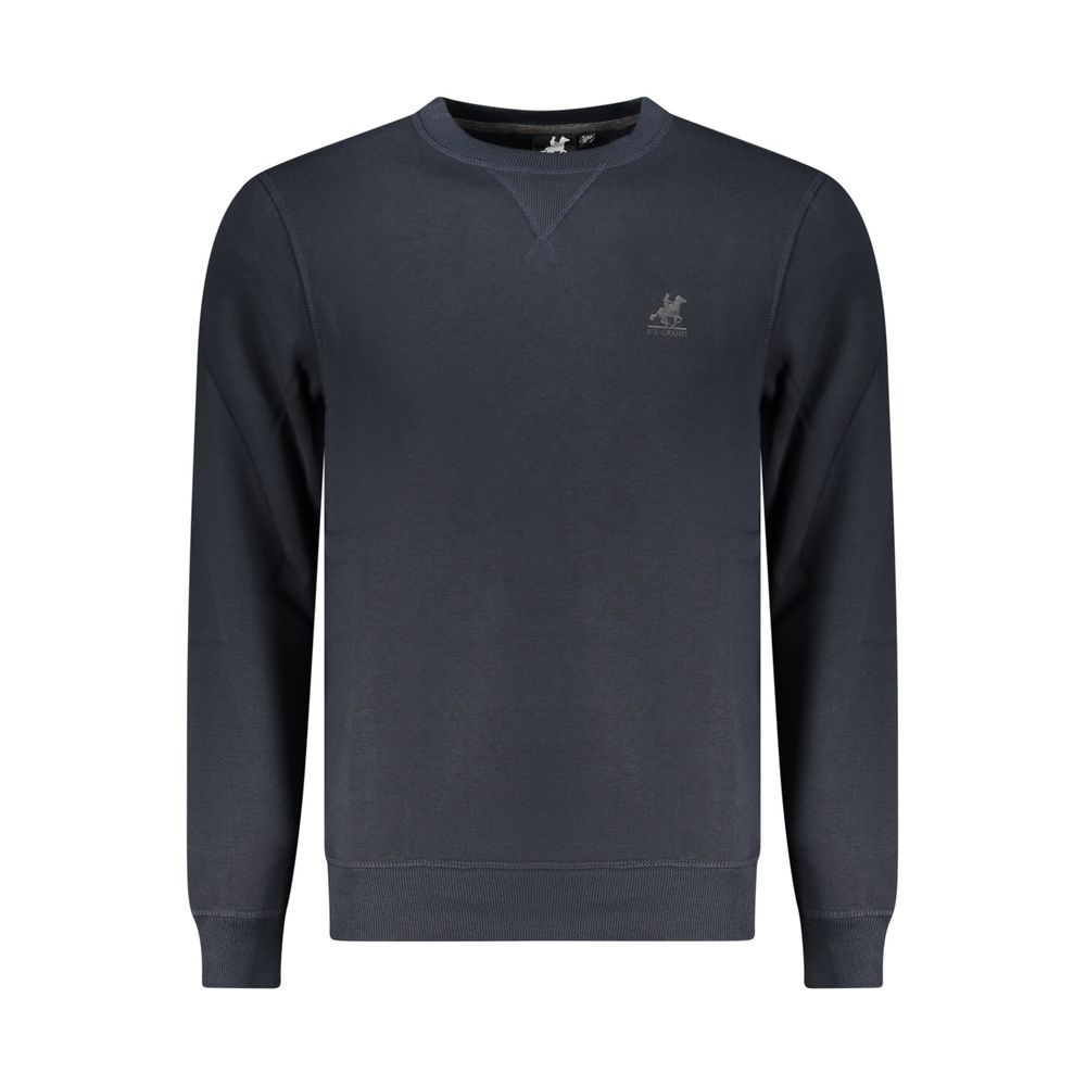 U.S. Grand Blue Polyester Men Sweatshirt U.S. Grand
