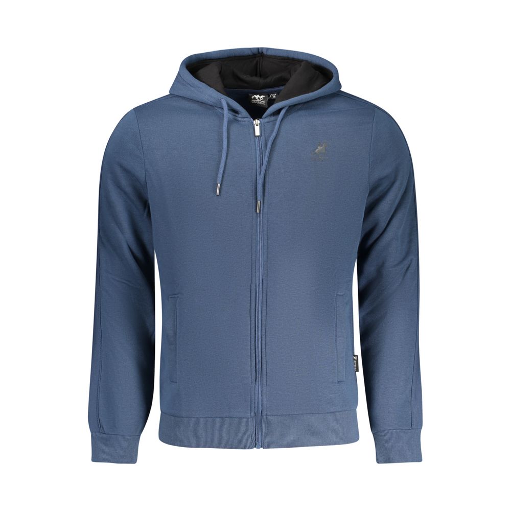 U.S. Grand Blue Cotton Men's Hoodie U.S. Grand