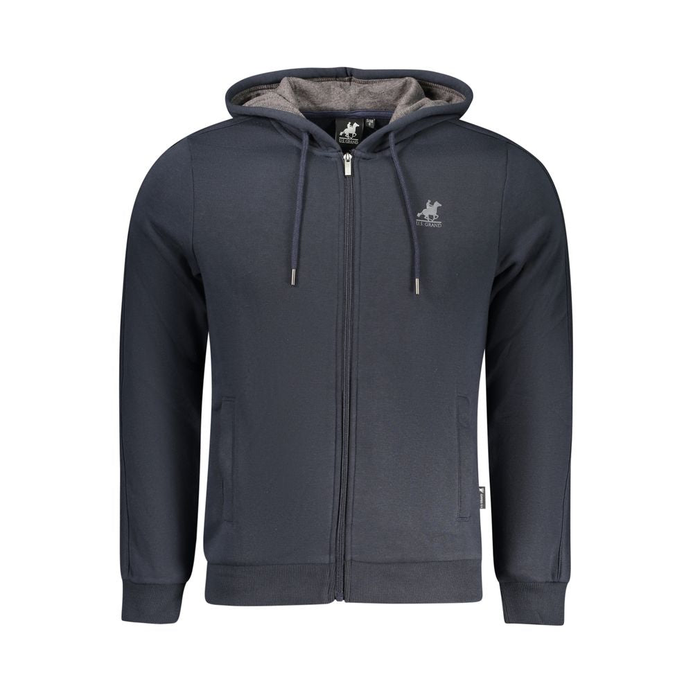 U.S. Grand Blue Cotton Men's Hoodie U.S. Grand