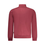 U.S. Grand Red Cotton Men's Sweatshirt with Zip and Pockets U.S. Grand