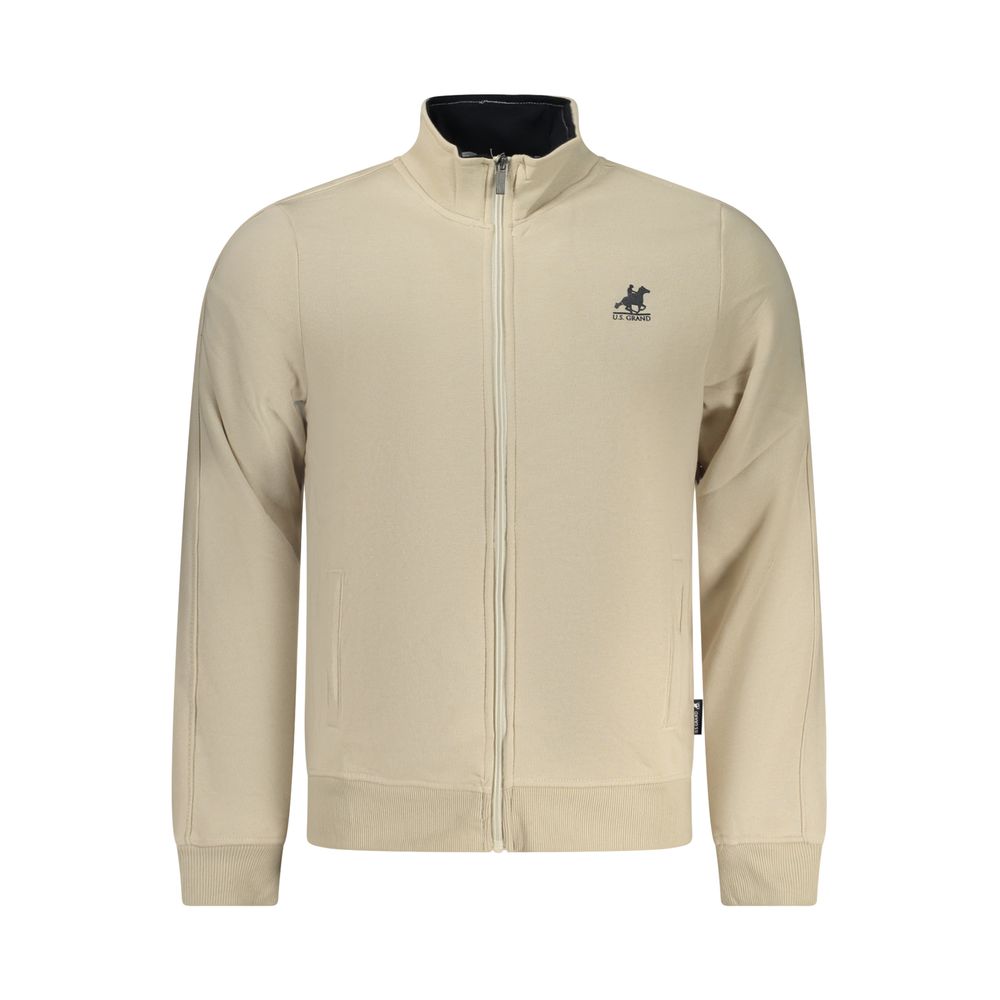 U.S. Grand Beige Cotton Men's Sweatshirt U.S. Grand