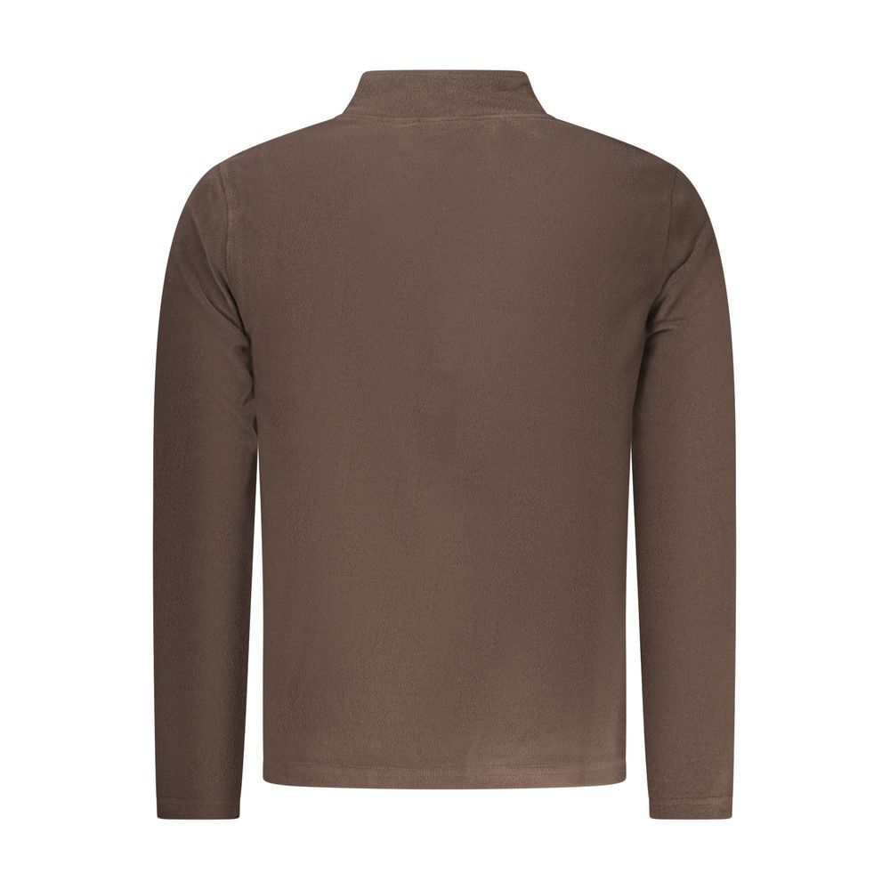 U.S. Grand Marrone Polyester Men Sweatshirt U.S. Grand