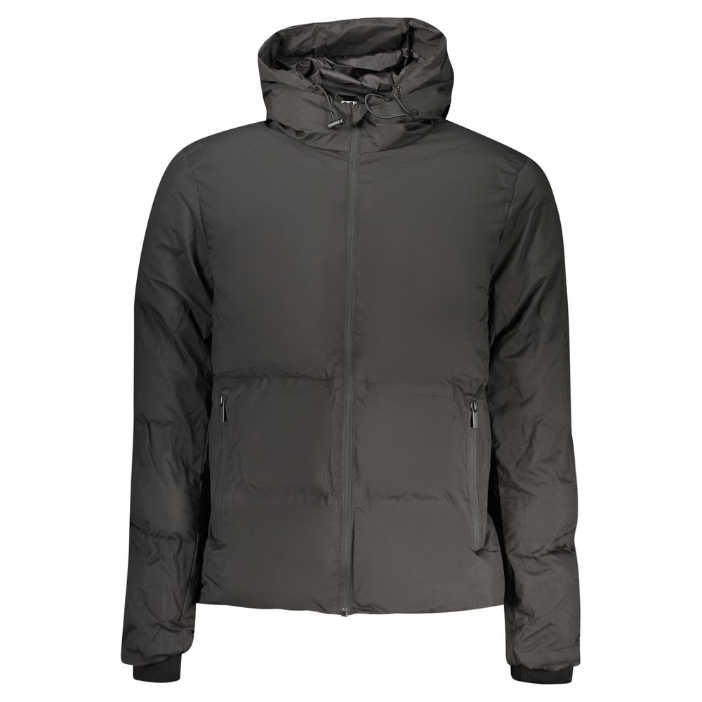 U.S. Grand Black Polyester Men's Jacket U.S. Grand