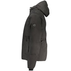 U.S. Grand Black Polyester Men's Jacket U.S. Grand