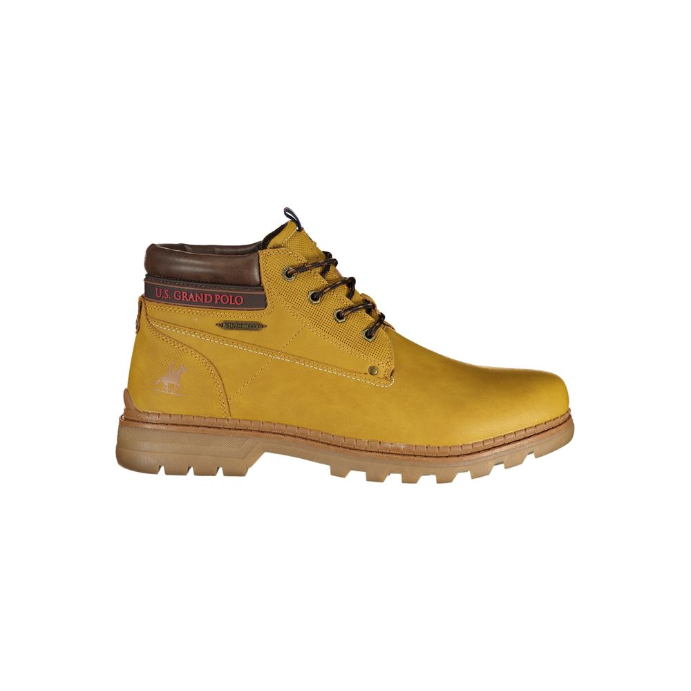 U.S. Grand Yellow Polyurethane Men Ankle Boot U.S. Grand