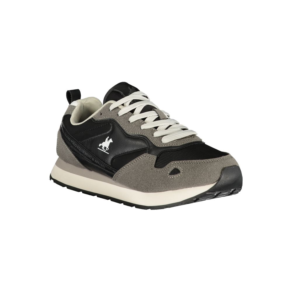 U.S. Grand Black Polyurethane Men Sneaker U.S. Grand